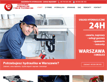 Tablet Screenshot of hydraulik-warszawa.info